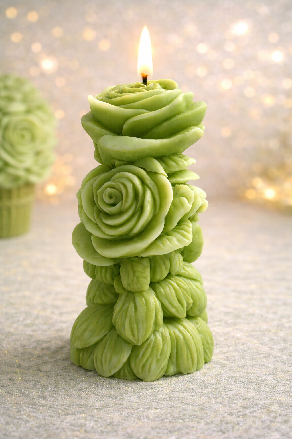 Rose Flower Candle – Handmade Decorative Gift Candle